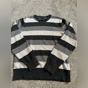 Black and grey Striped sweater